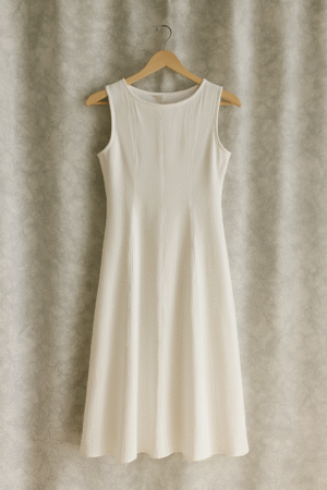 Midi Dress in White