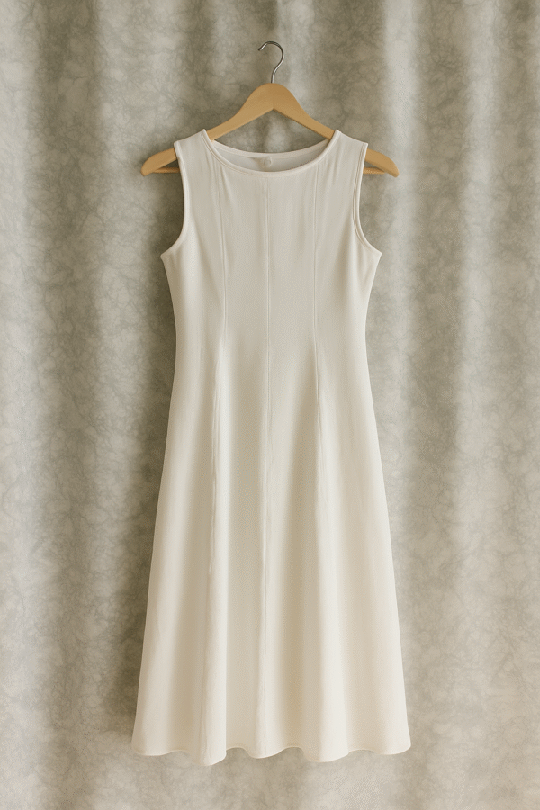 Midi Dress in White
